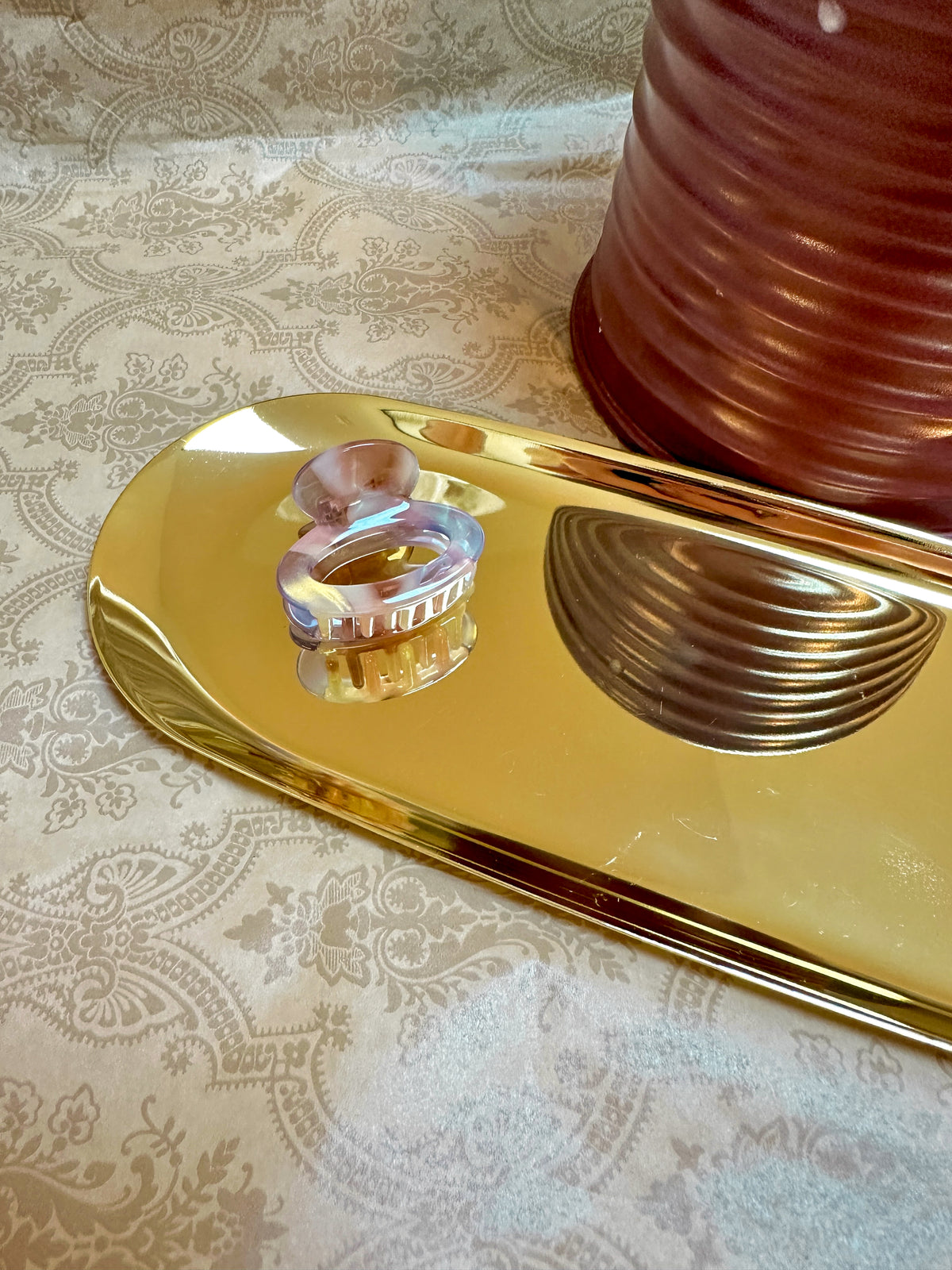 Oval Hollow Hair Clip