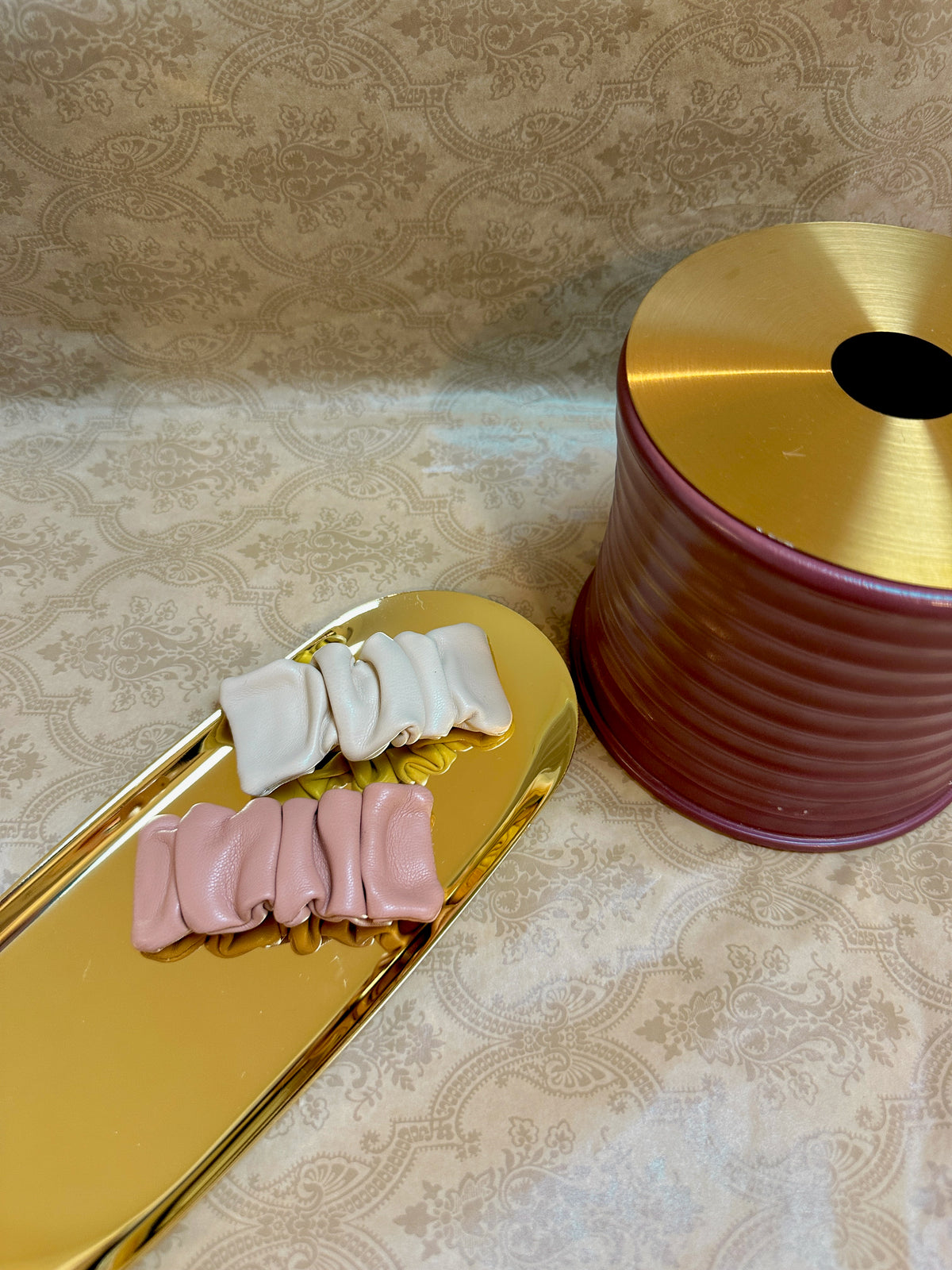 Creased Faux Leather