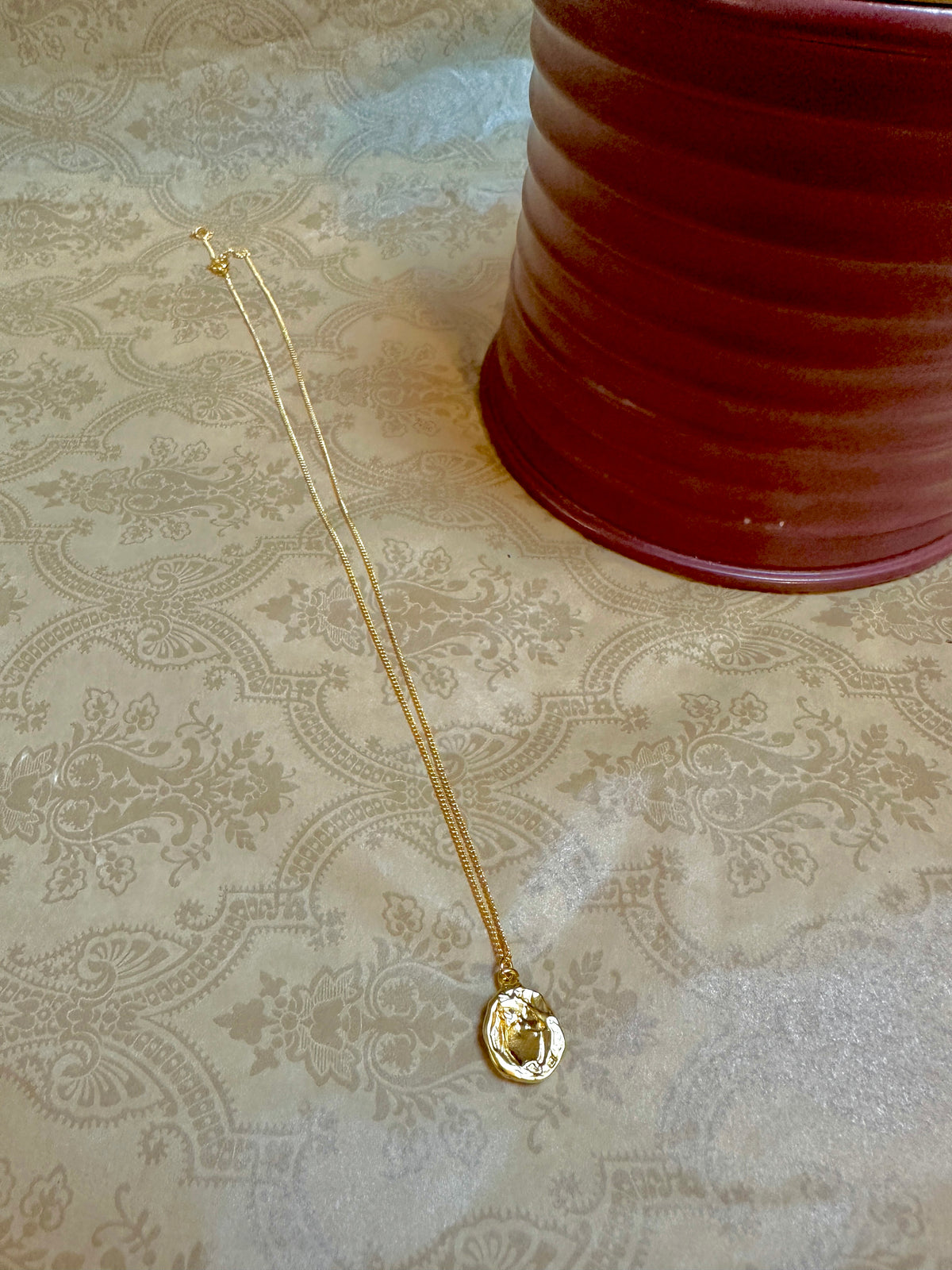 Radiant Gold Pendant Necklace