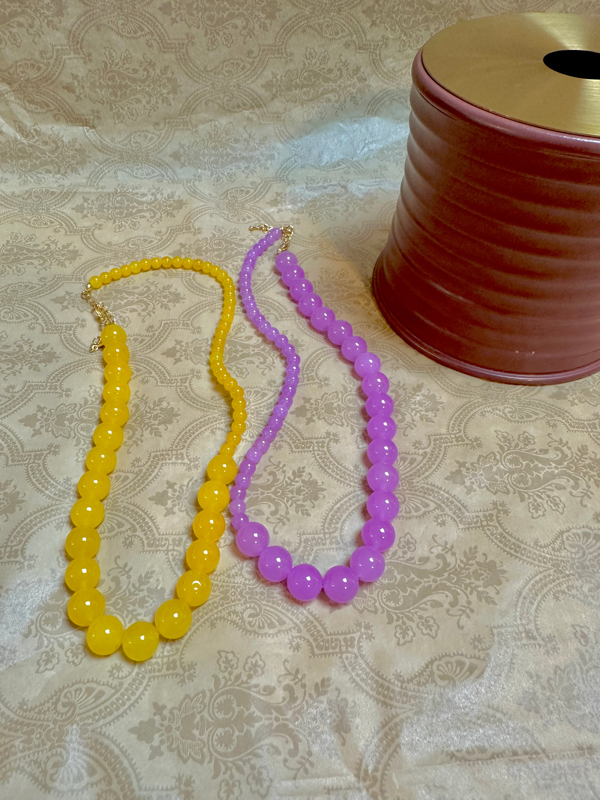 Crafted Imitation Glass Necklace