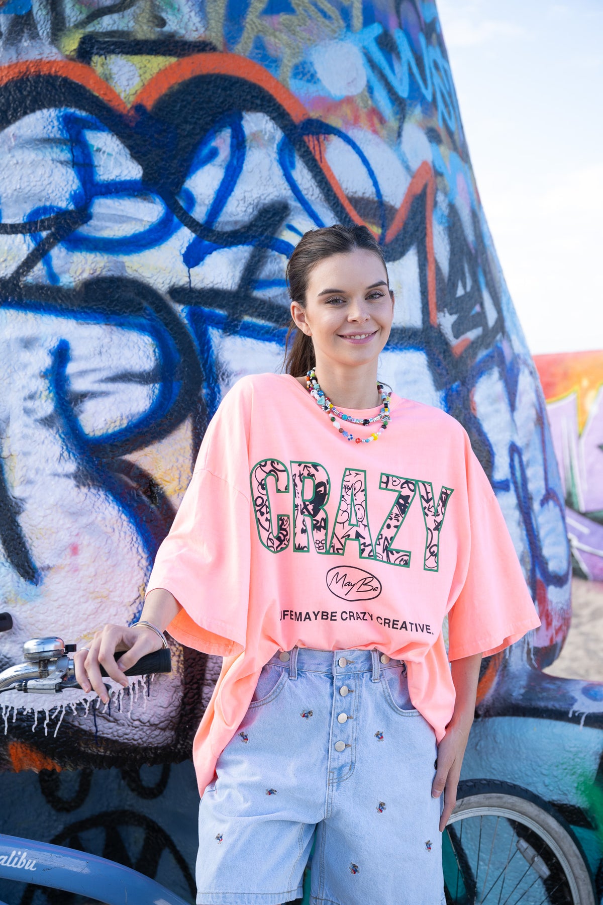 CRAZY LOGO Tee - Orange