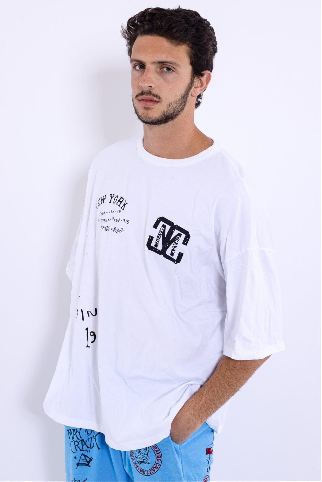 New York MC New Logo T-Shirt - Dropped Shoulders, Screenprint, Made in