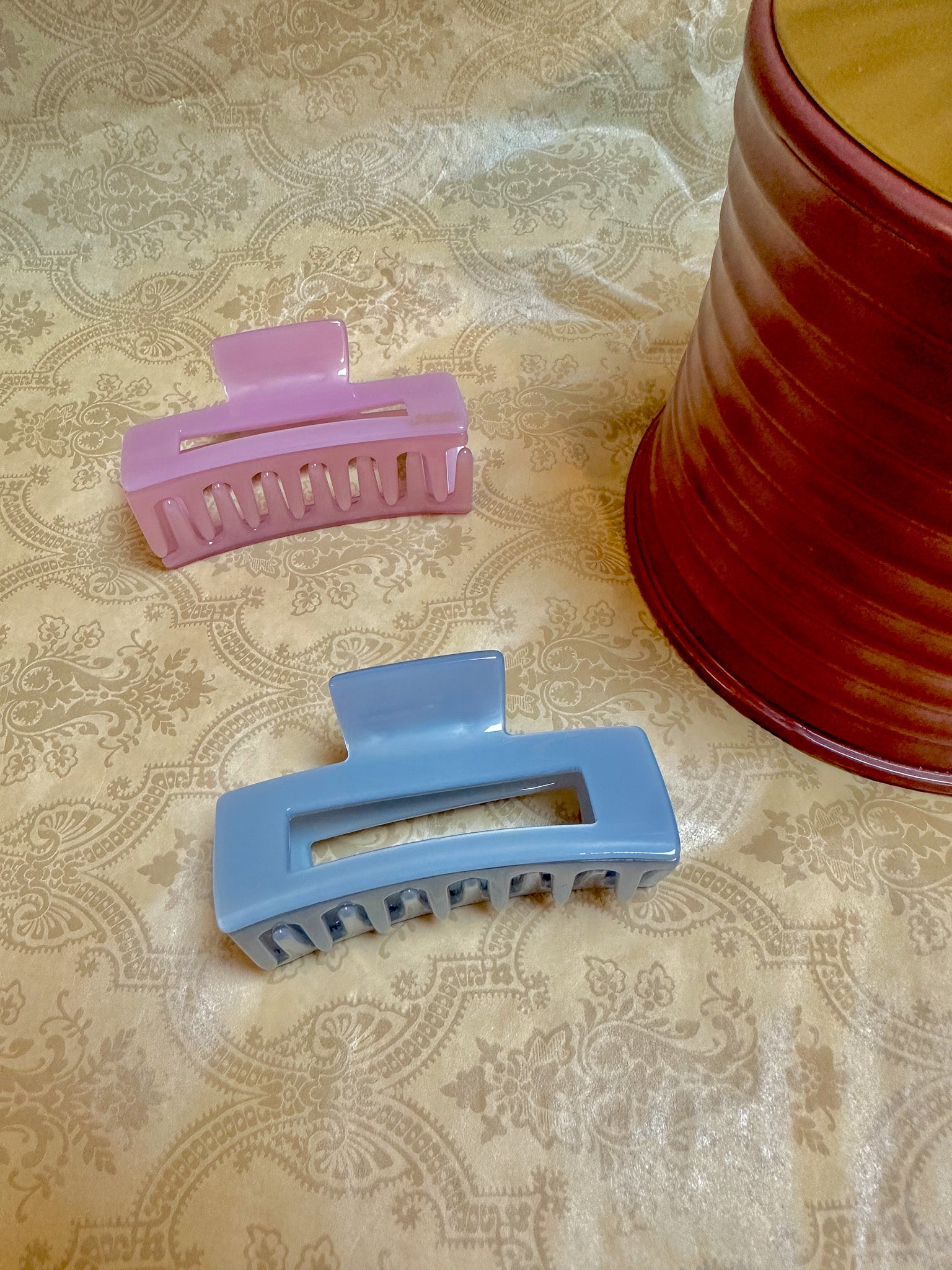 Candy-Colored Rectangular Hair Clip
