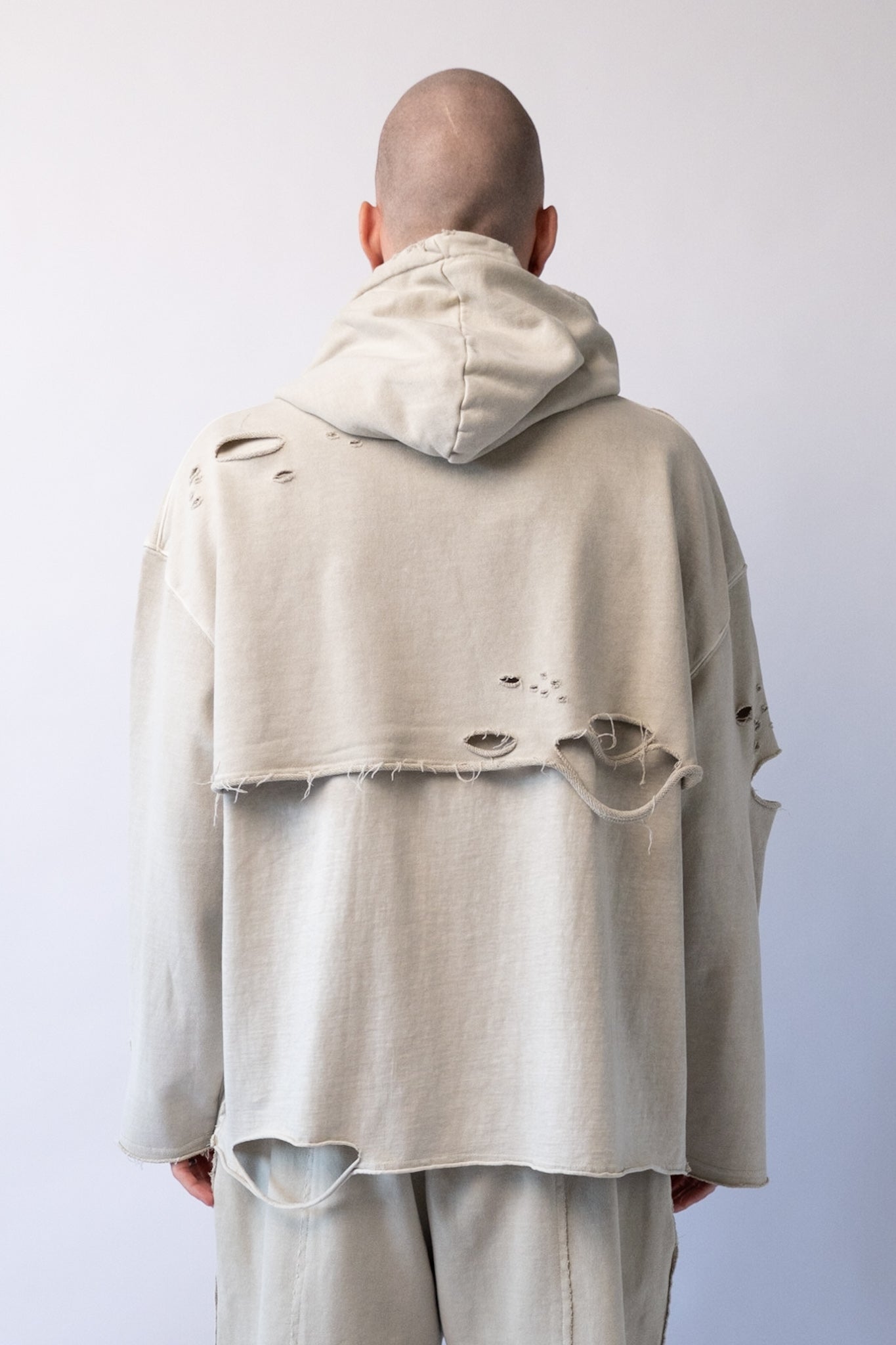 Two-In-One Piece Hoodie - Natural Cream
